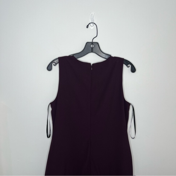 Tahari Purple Dress Feathers and Rhinestones Size 6 - Picture 4 of 10